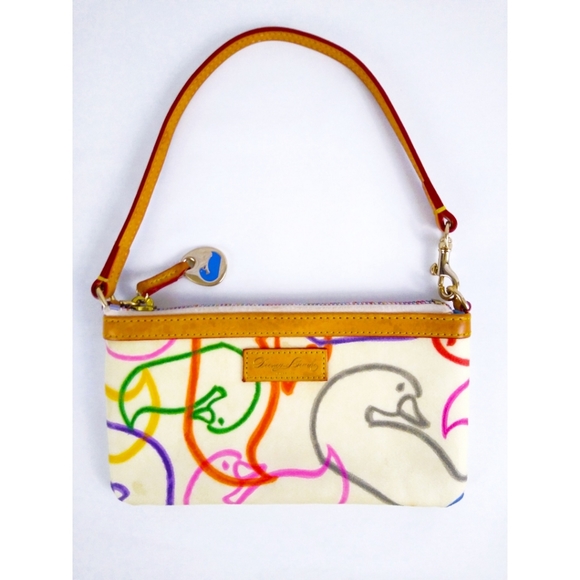 Dooney & Bourke Handbags - Dooney & Bourke Rainbow Duck Mini Bag Wristlet